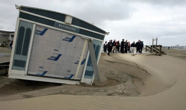 Hurricane Sandy damage in Belmar, N.J. 